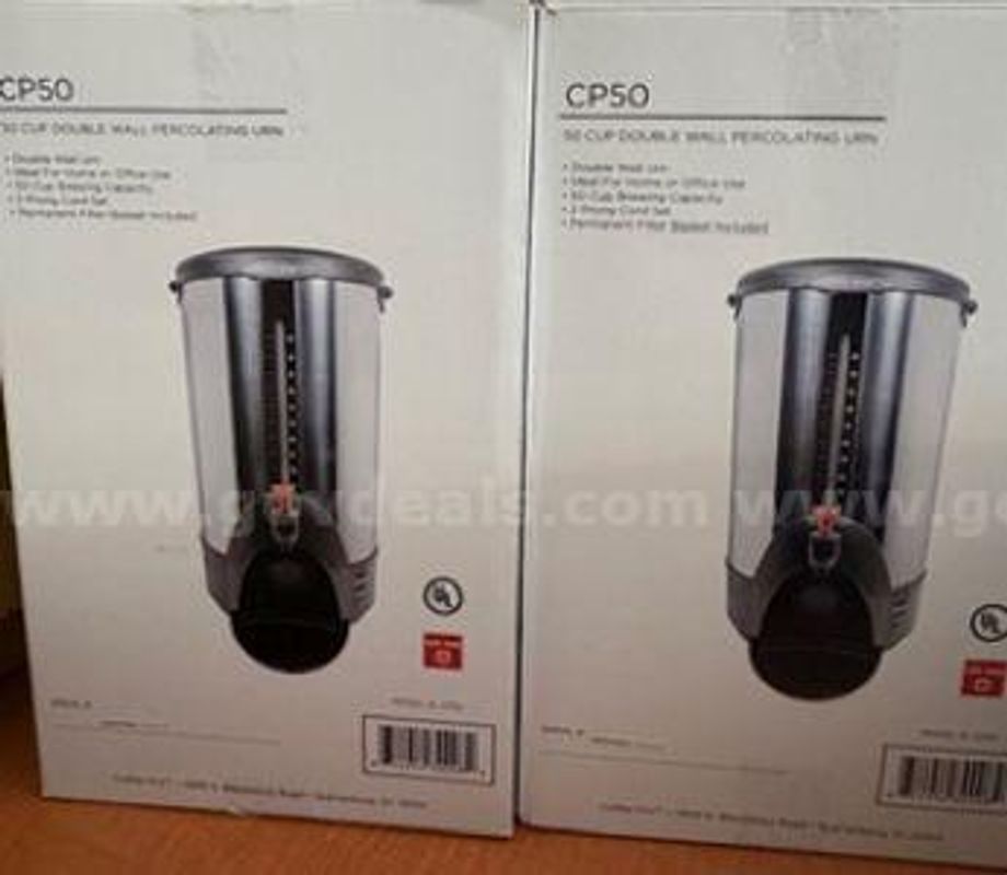 1 Lot of 2 Coffee Percolator Urns