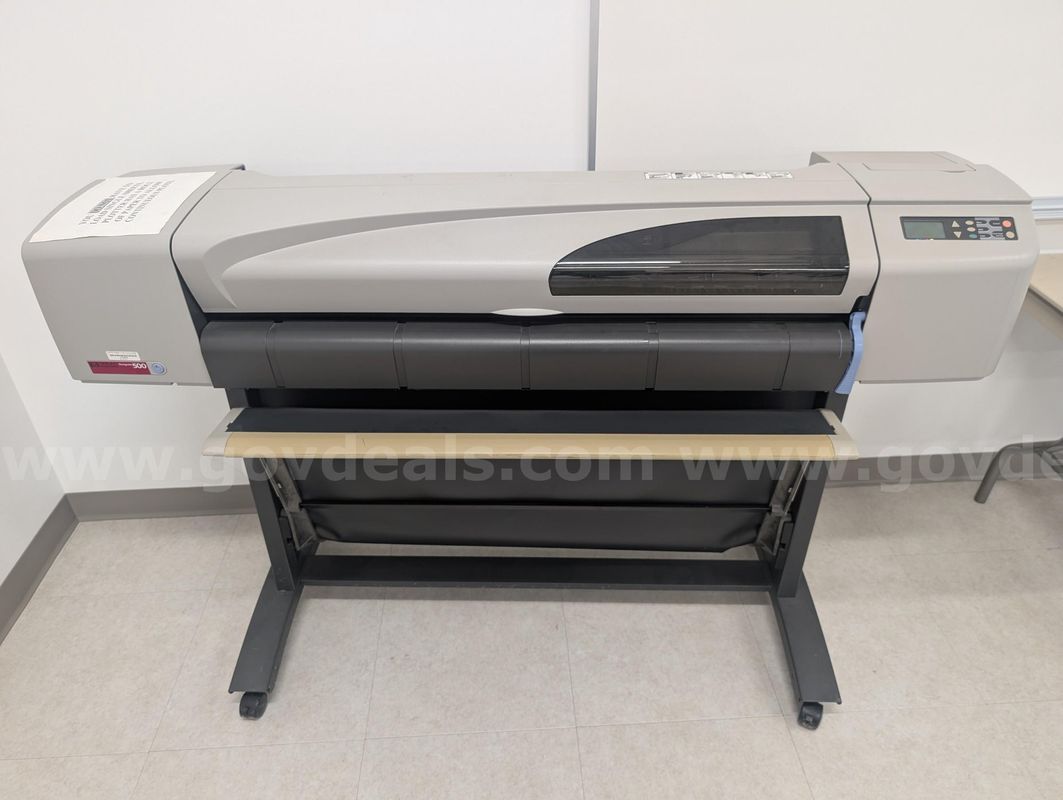 1 Lot of 1 HP DesignJet 500 C7770B 42" Plotter