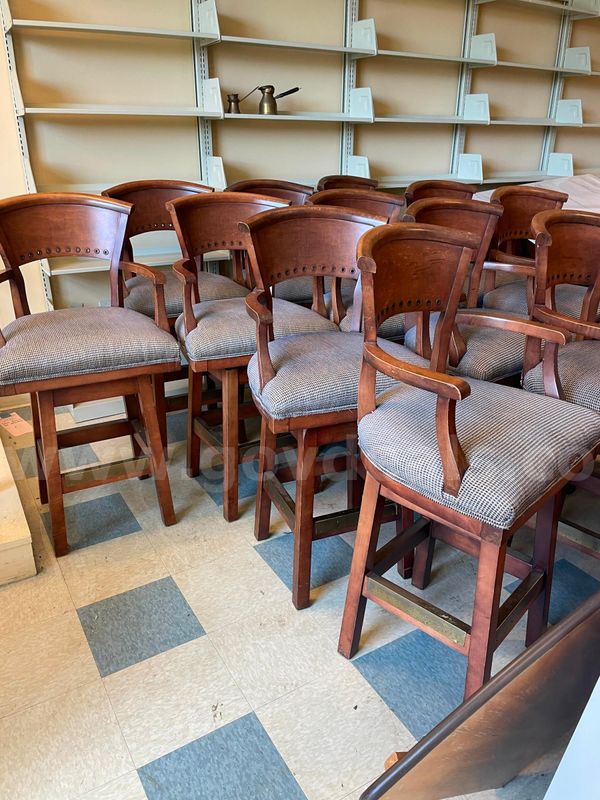 Lot of Wooden Bar Stools
