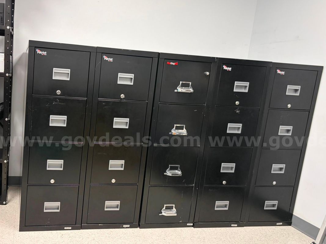 FireKing Cabinet 4 drawer color black