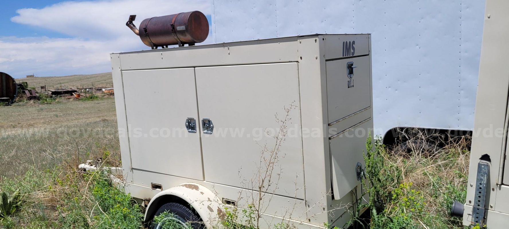 IMS generator mounted on a single-axle trailer