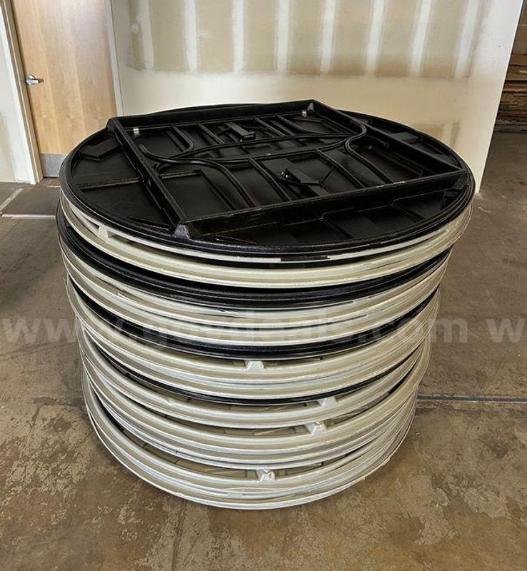 Lot of 15 -Folding 6ft Round Tables