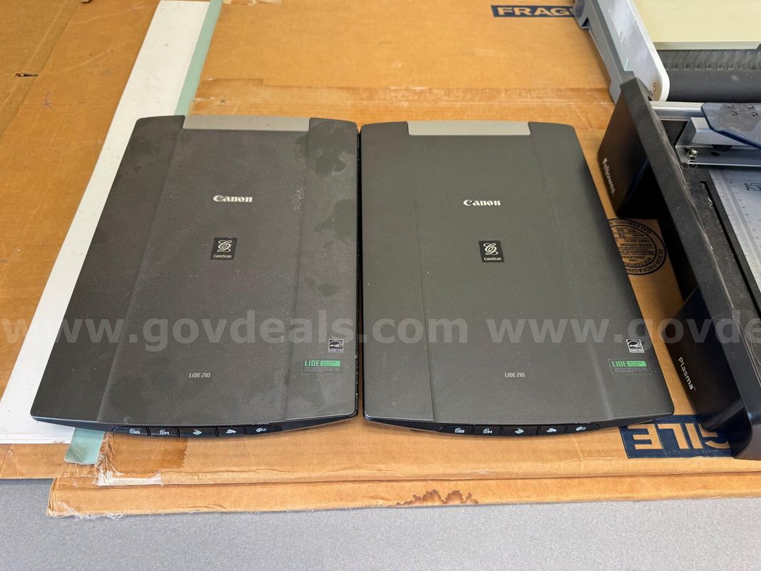 Lot of 2 Canon CanoScan LiDE 210 Flatbed Scanners