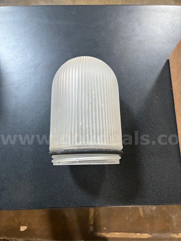 Ribbed Clear Glass Globes VCG-200: 5 Pack