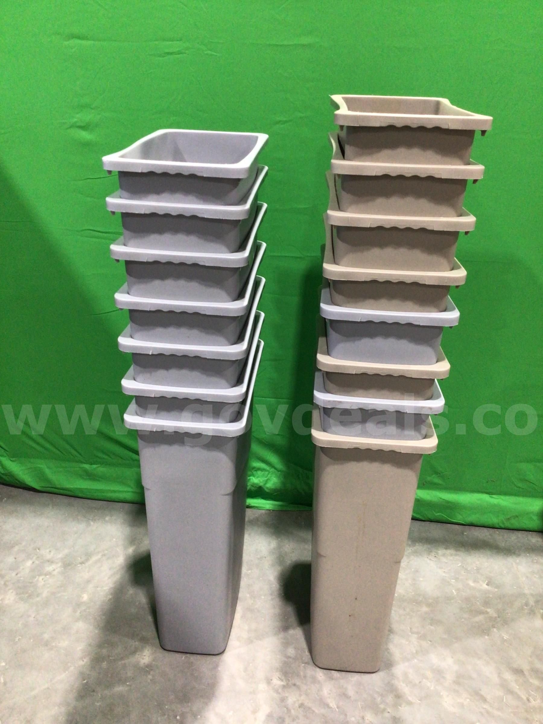 Lot of (15) Trash Cans