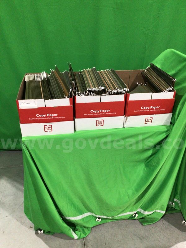 Lot of (3) boxes of legal-size hanging file folders