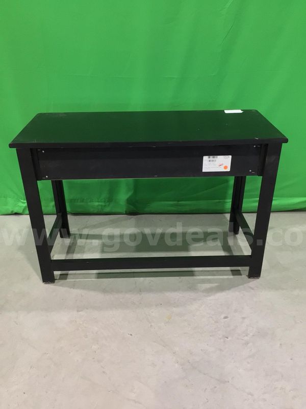 Black Table with Three-Drawers