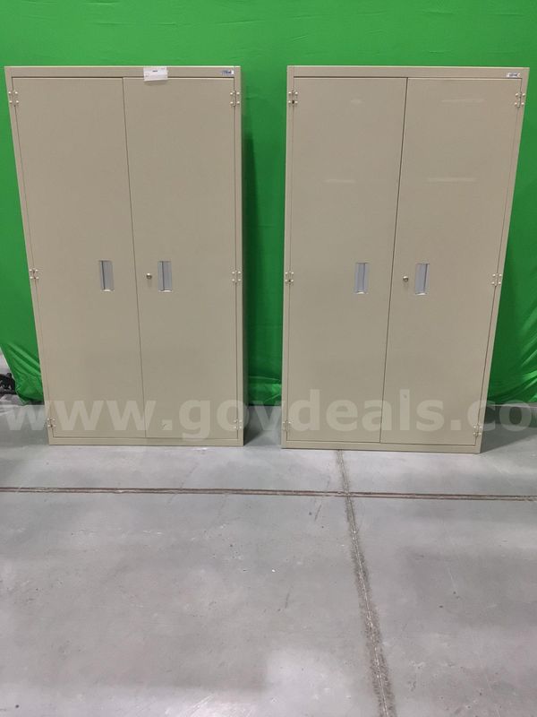Lot of (2) Two-Door Storage Cabinets