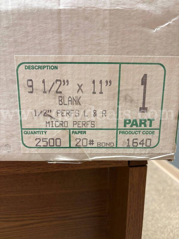 Continuous Feed Paper