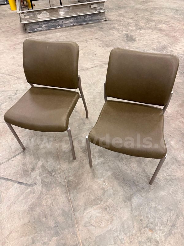 Pair of Commercial Upholstered Guest Chairs