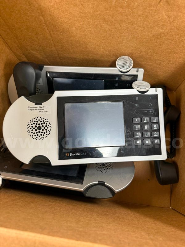 Lot of (3) ShoreTel 655 IP Phones