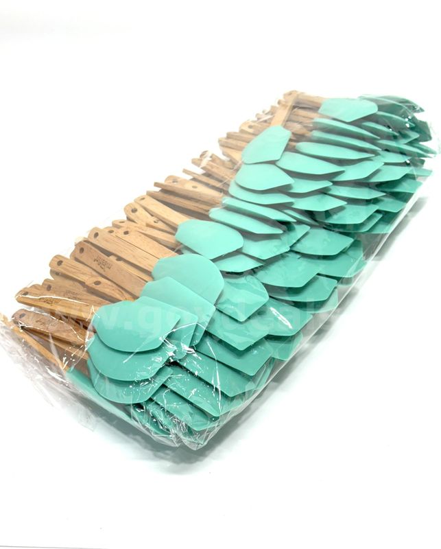 Brand New - Lot of 100 Silicone Spatula, Small, Green - Shipping Available