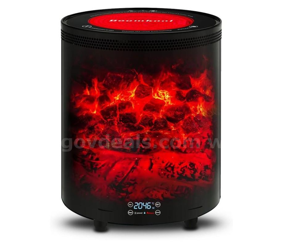 Brand New - Boomkool Space Heater Indoor, Portable electric fireplace heaters with 3D Flame Effect - Shipping Available