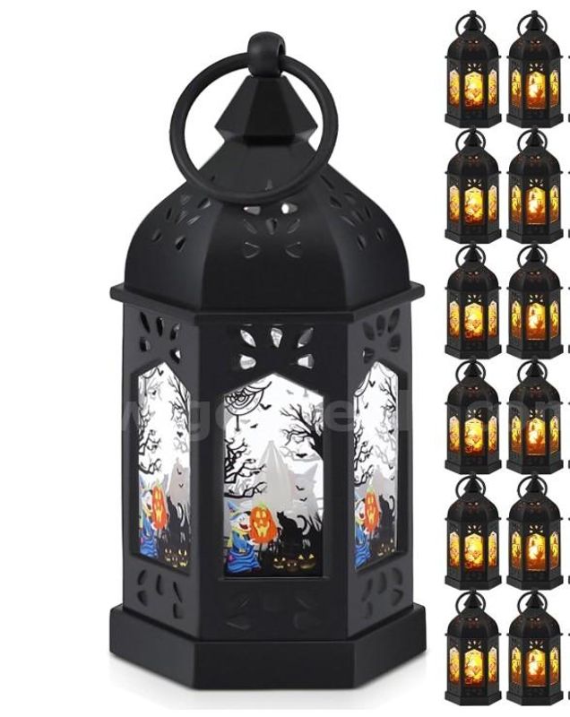 Brand New - 12 PCS - Mini Halloween Candle Lantern Hanging Candle Lantern LED Lantern Decorative - Shipping Available