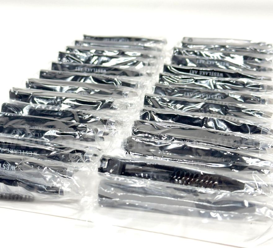 Brand New - Lot of 48 Westlake Art Double Sided Eyebrow Eyelash Tweezers - Black- Shipping Available