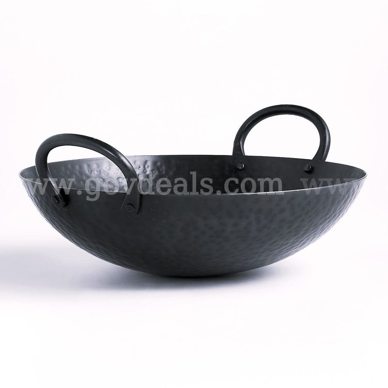 Brand New - 12.5" Forged Iron Serving Bowl with Handles - Shipping Available