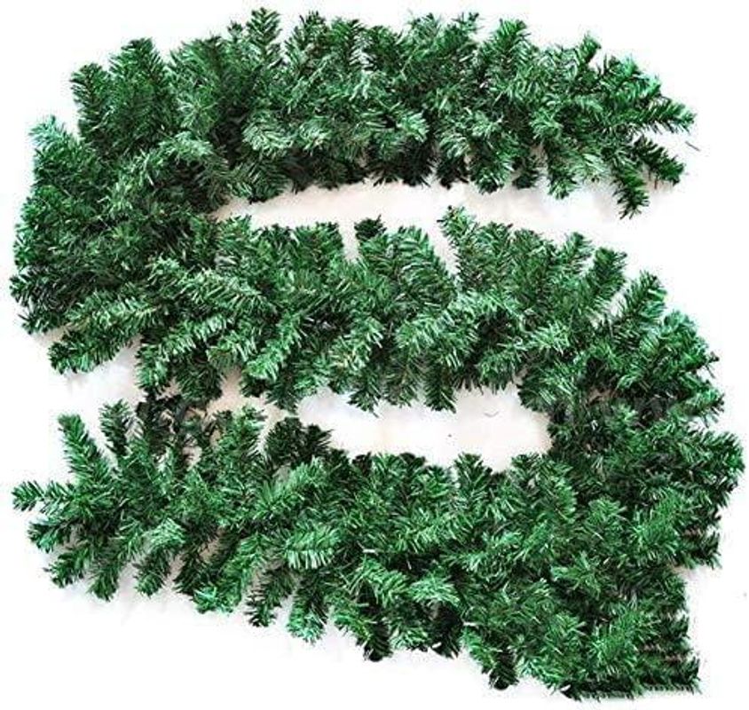 Brand New - 9 Feet Christmas Garlands Holiday Green Artificial Soft Pine Garland (Pack of 5) - Shipping Available
