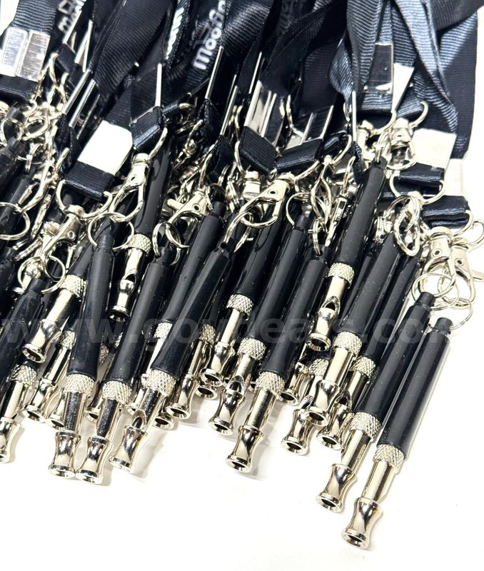 Brand New - Lot of 50 Pet Training Stainless Steel Clicker Whistle Ultrasonic, Black - Shipping Available