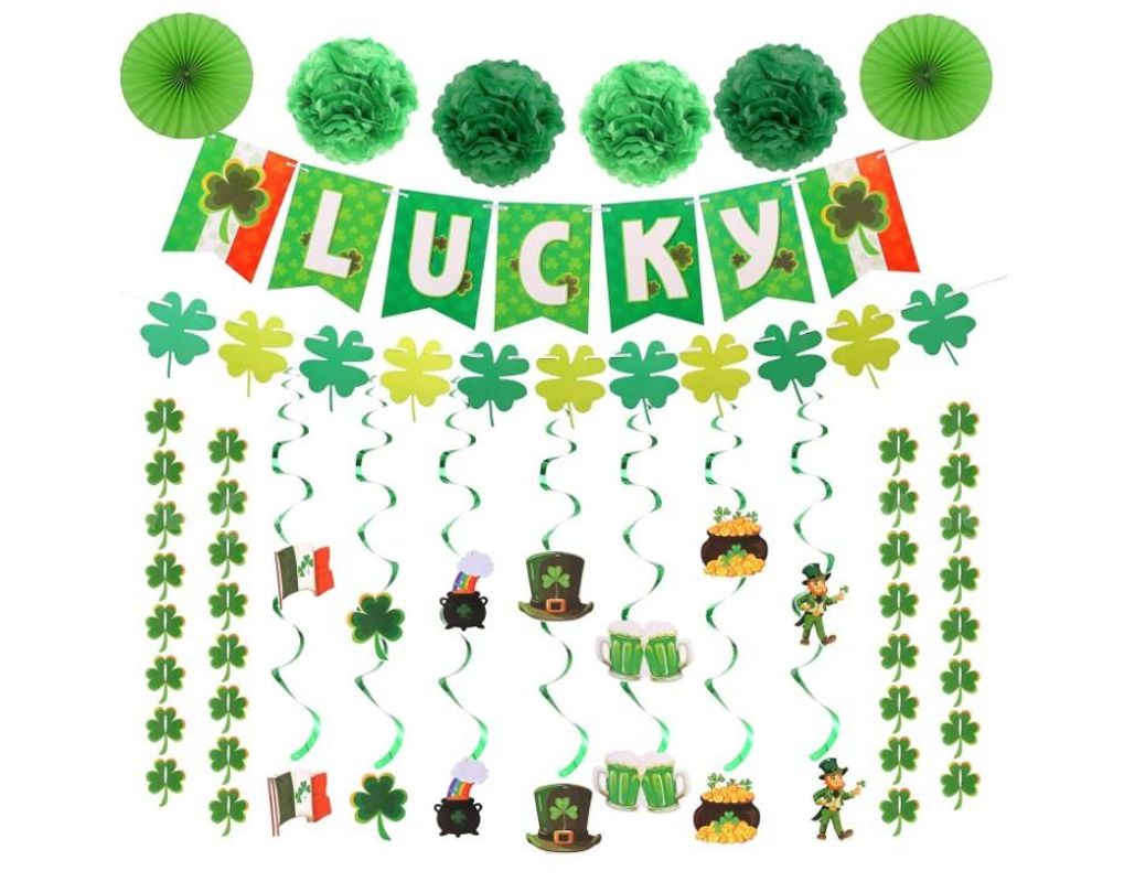 Brand New - 5 Pack - 40Pcs St. Patrick's Day Decoration Kit - Shipping Available