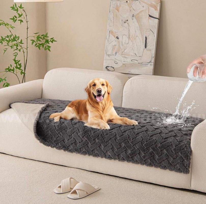 Brand New - Waterproof Dog Bed Cover Non Slip Soft Faux Fur Couch Cover - Shipping Available