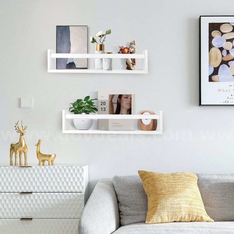 Brand New Generic 23.6" Floating Wall Shelves, White – Set of 2 - Shipping Available
