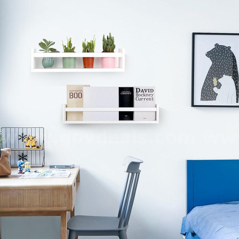 Brand New Generic 23.6" Floating Wall Shelves, White – Set of 2 - Shipping Available
