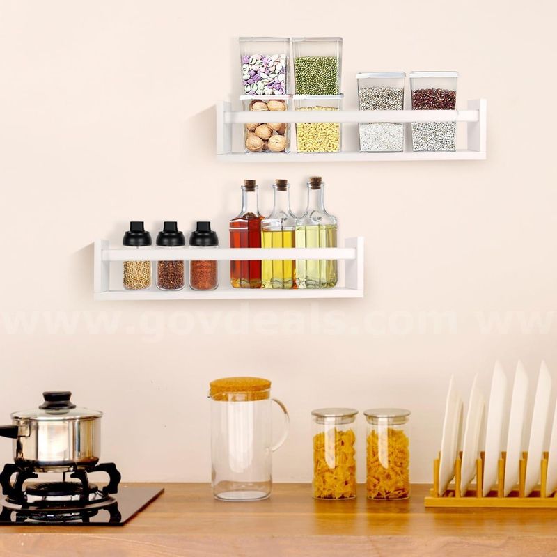 Brand New Generic 23.6" Floating Wall Shelves, White – Set of 2 - Shipping Available
