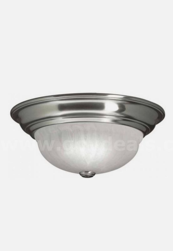 Brand New - Dolan Designs 523-09 richland 3 light flush mount, satin nickel