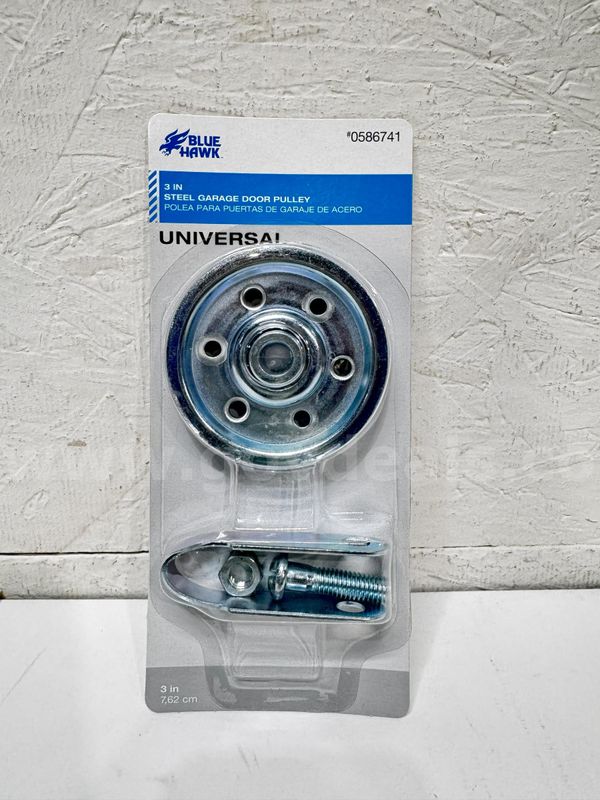 Brand New - BLUE HAWK 3" STEEL GARAGE DOOR PULLEY UNIVERSAL PART 0586741 1Box (Lot of 6)