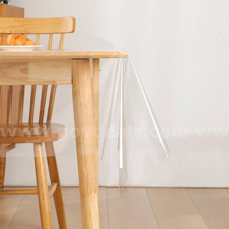 Brand New - Heavy Duty Clear Plastic Tablecloth Protector 100% Waterproof - Shipping Available