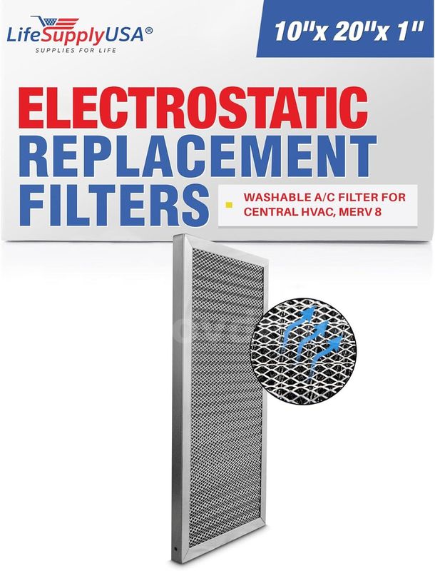 Brand New - Aluminum Electrostatic Air Filters 10x20x1 - Shipping Available