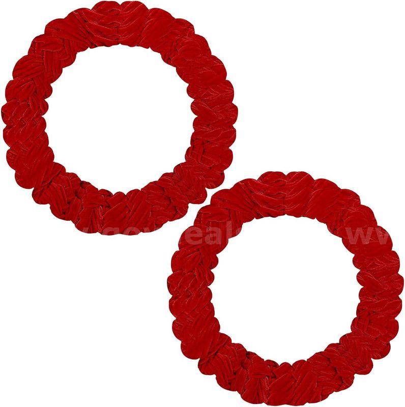 Brand New - 2 Pcs Christmas Wreath Velvet Wreath Holiday Wreaths for Front Door and Wall - Shipping Available