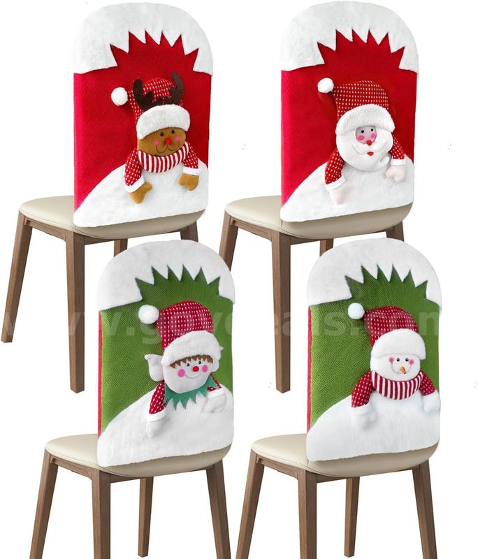 Brand New - Christmas Chair Covers 4 Piece Set - Shipping Available