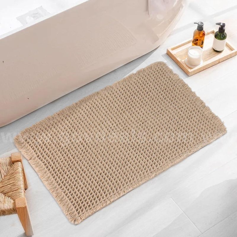 Brand New - Upgraded Waffle Bath Mat 18"x30", Super Absorbent Non Slip Bath Mats for Bathroom Floor - Shipping Available