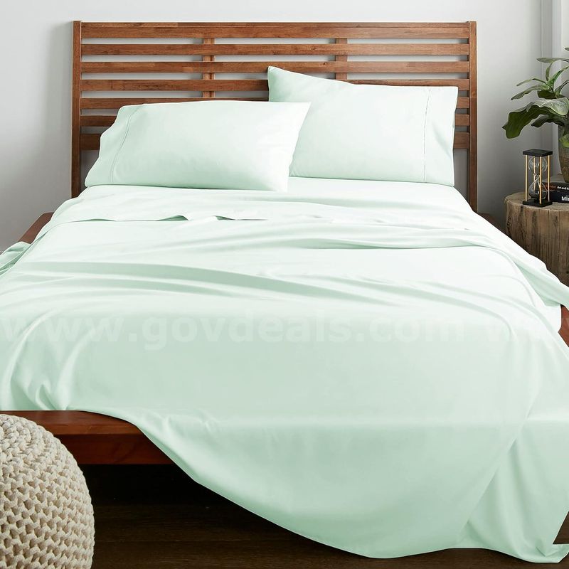 Brand New - 3 Piece Twin Sheet Set Ultra Soft Microfiber, Twin, Mint Green - Shipping Available