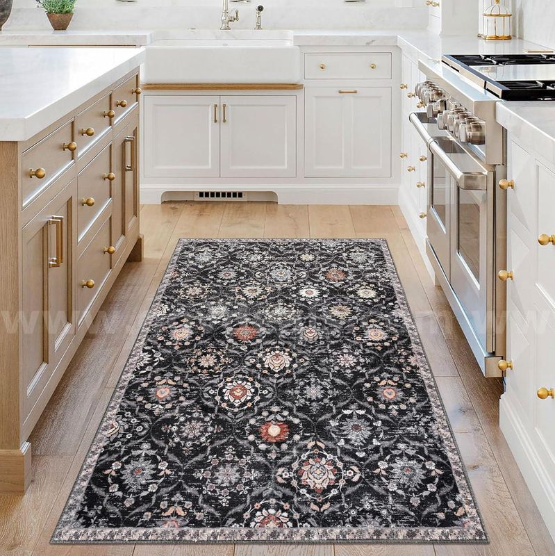 Brand New - 3'x5' Moroccan Super Soft Area Rug Washable Living Room, Vintage Floral Rug Indoor - Shipping Available