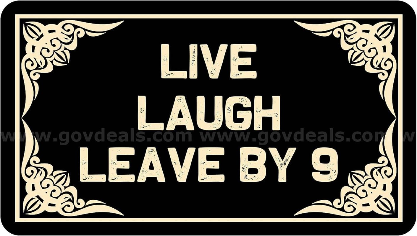 Brand New - Live Laugh Leave Welcome Funny Front Door Mat Summer Front Door Mat for Outdoor - Shipping Available