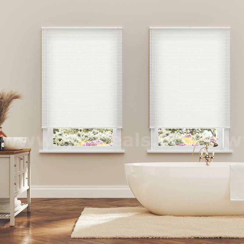 Brand New - Lot of 6 Blinds Giant, 1" Cordless Mini Blind 30"(W) X 36"(L), White - Shipping Available