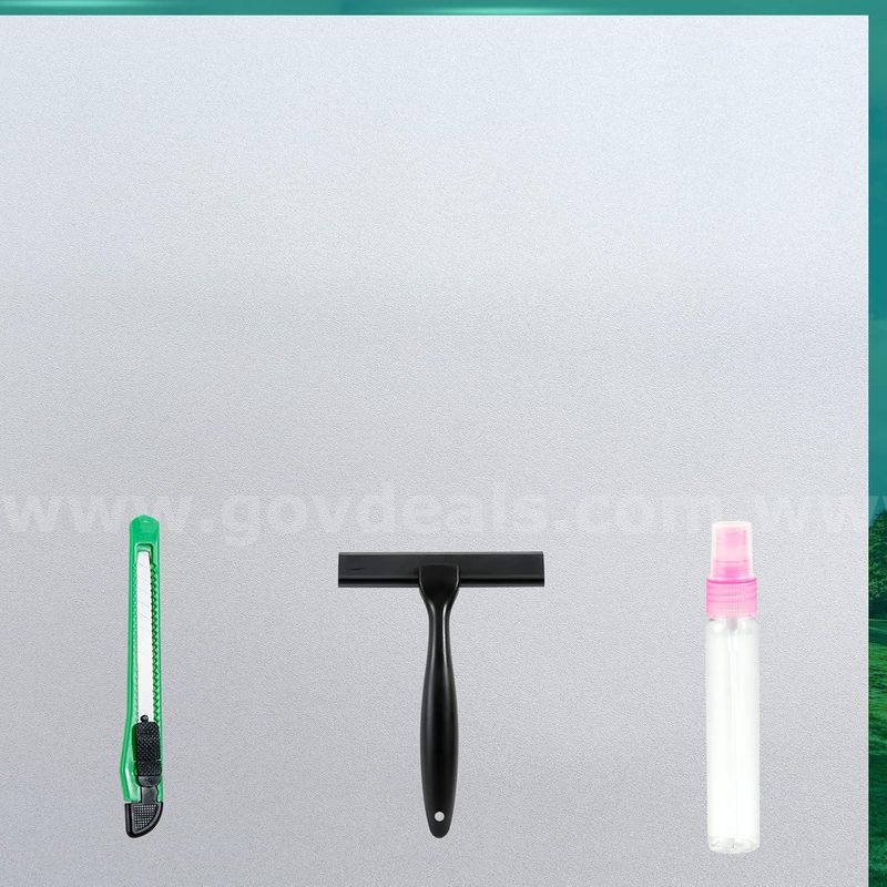 Brand New - 5 Rolls Frosted Glass Window Film with Tools,Reusable Window Privacy Film, Pure 36"×197"- Shipping Available