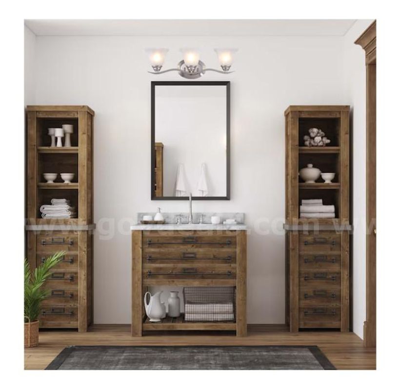 Brand New - Trinidad 3-Light Brushed Nickel Bathroom Vanity (ONLY 2 LAMP SHADES ARE INCLUDED!) - Shipping Available