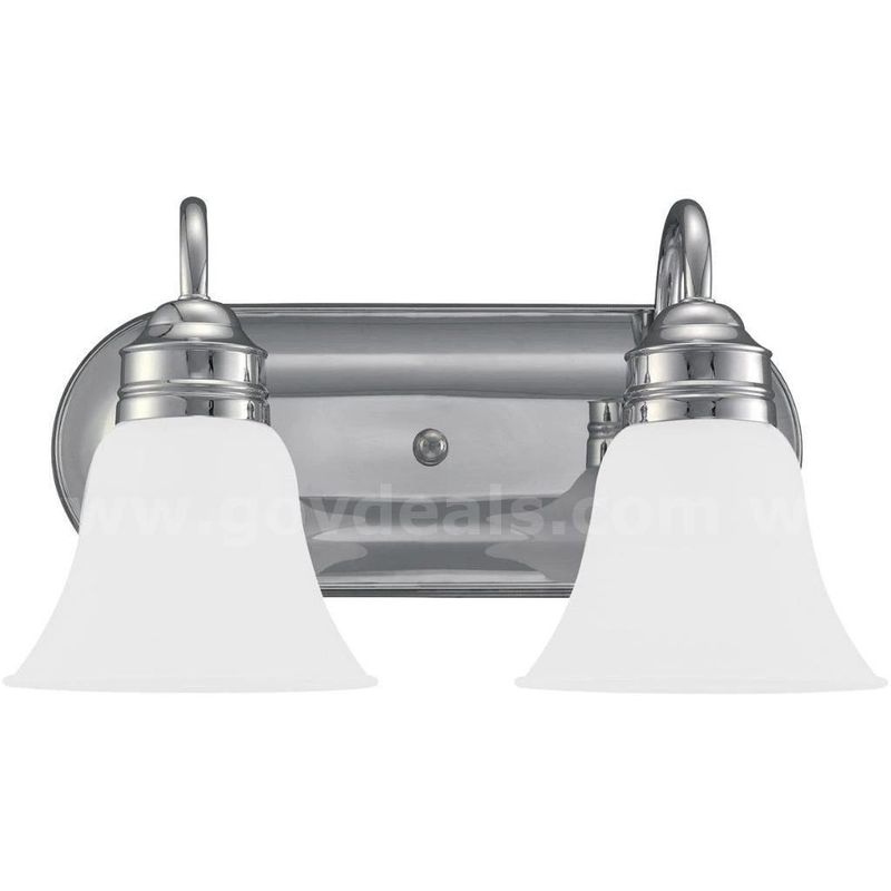Brand New - 2-Light Chrome Finish Vanity Light - Shipping Available