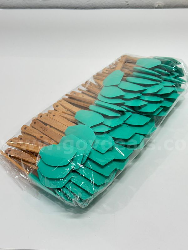 Brand New - Lot of 100 Silicone Spatula, Small, Green - Shipping Available