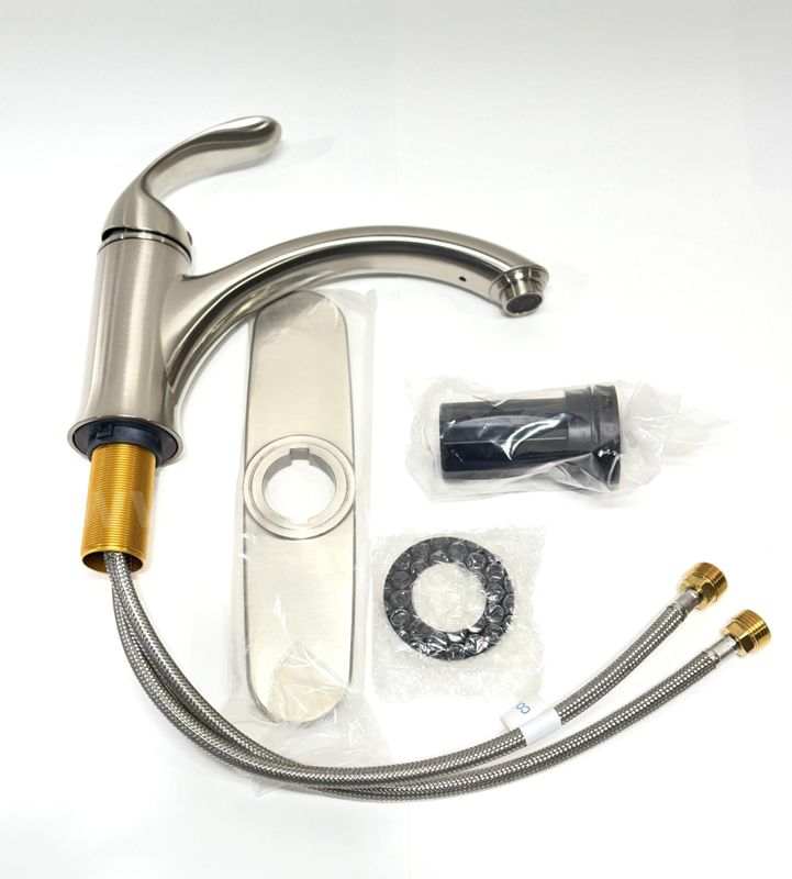 Brand New - Single Handle Vessel Faucet Brushed Nickel - Shipping Available