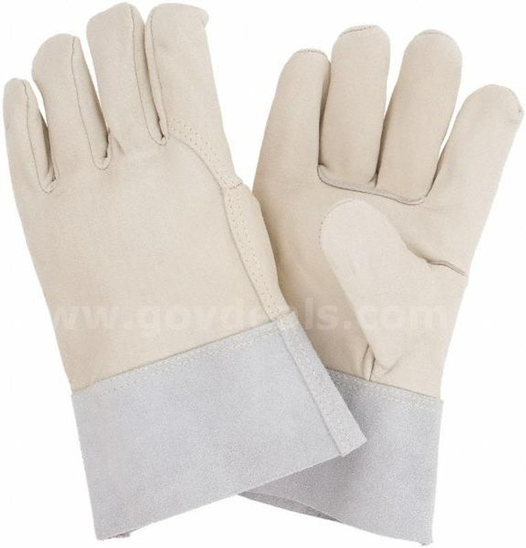 Brand New - 12 Pairs -  Grain Cowhide Leather Mig Tig Welders Gloves, 2XL - Split Leather Band Cuff - Shipping Available