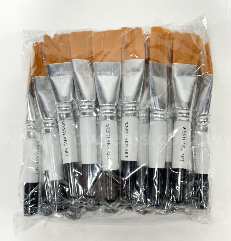 Brand New - Lot of 30 Westlake Art Flat Paint Brushes - Shipping Available