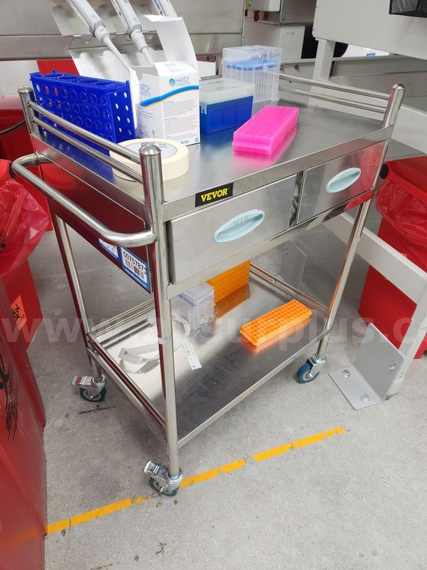 Vevor 5ea. Stainless Steel Lab Carts