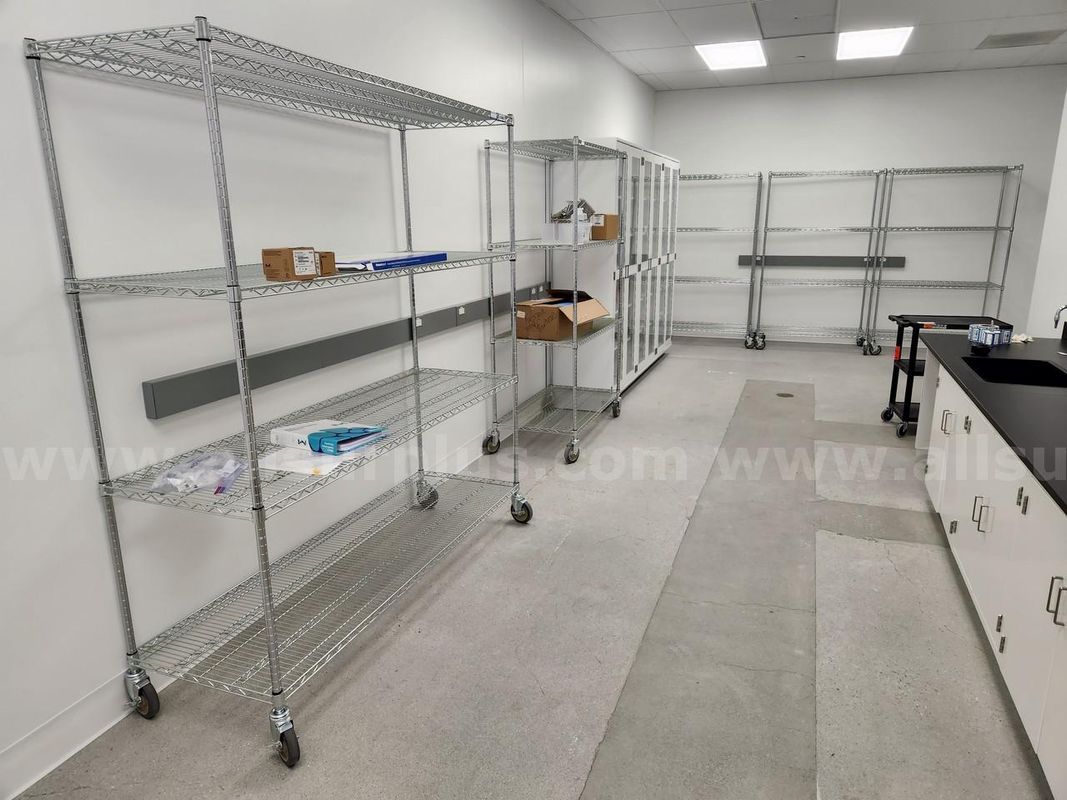 5ea. Rolling Wire Racks