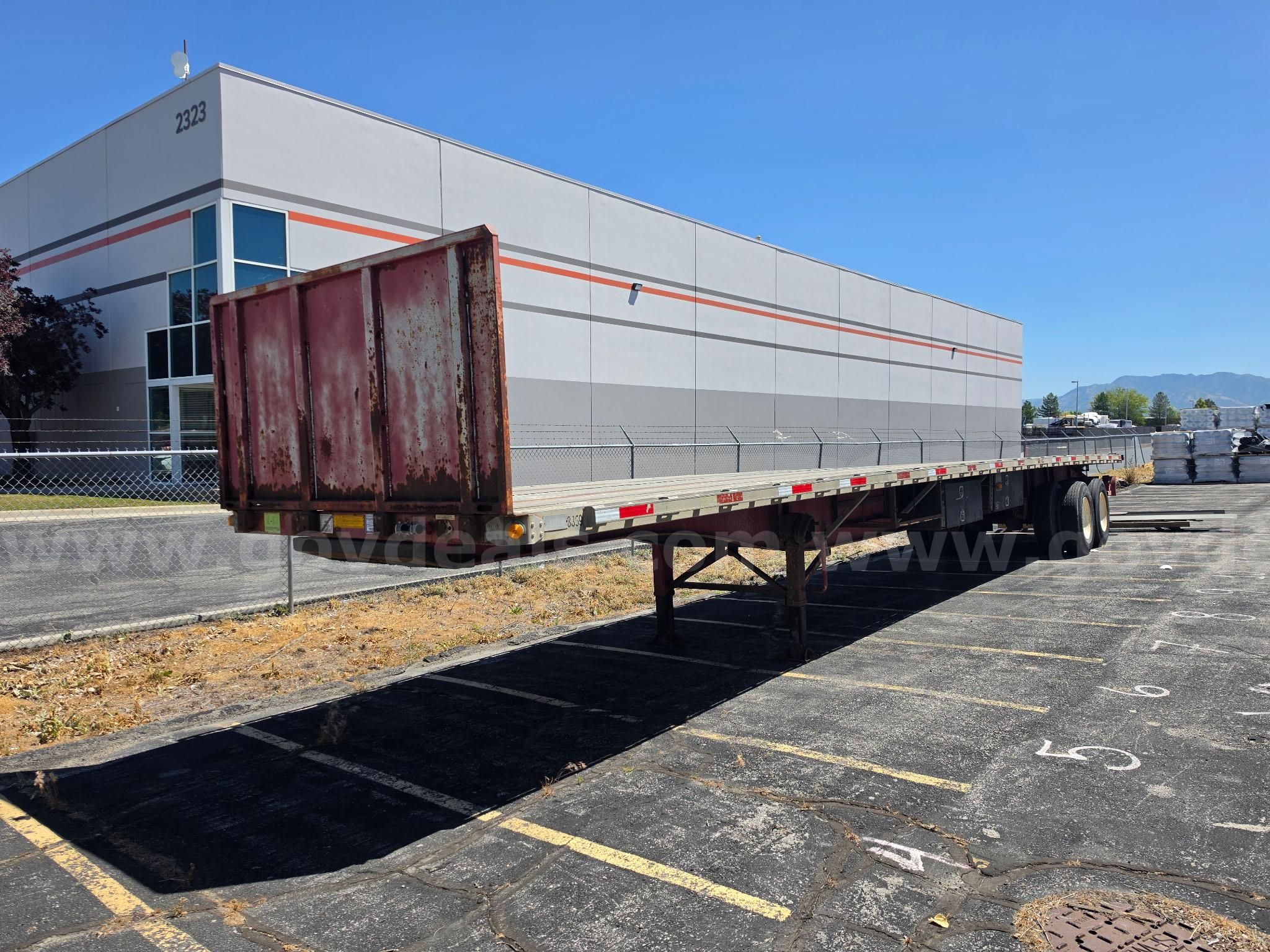 2003 Utility FS2CHA T/A Spread Axle Flatbed Trailer