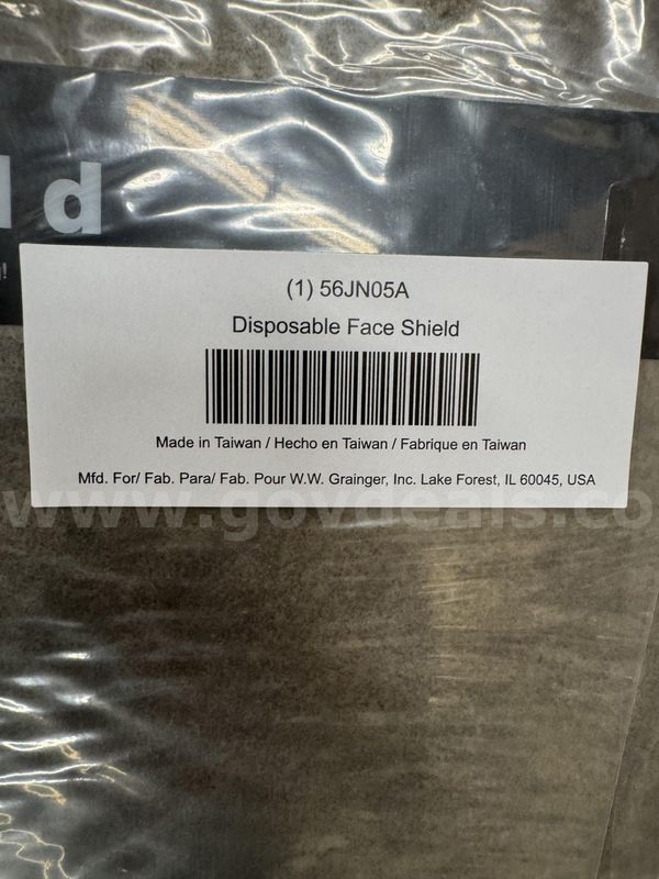 2 cases of disposable face shields - 300 each per case