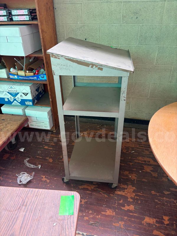 Metal Podium on Casters